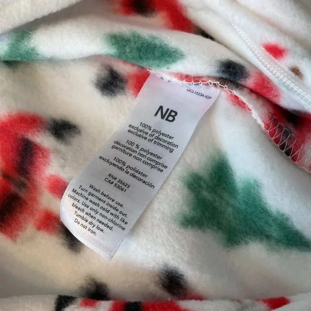 Baby’s First Christmas Newborn Santa footed Sleeper 2-way zip NWT infant baby pj